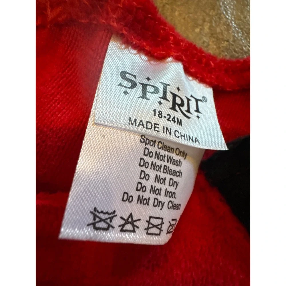 Spirit Halloween Little Devil Costume Outfit Red Black‎ 18-24M Toddler